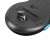 Fury STALKER wireless gaming mouse, black with blue accents, bottom view with USB receiver