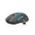 Fury STALKER wireless gaming mouse, black with blue accents, side view with USB receiver