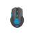 Fury STALKER wireless gaming mouse, black with blue accents, top view