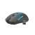 Fury STALKER wireless gaming mouse, black with blue accents, side view with USB receiver