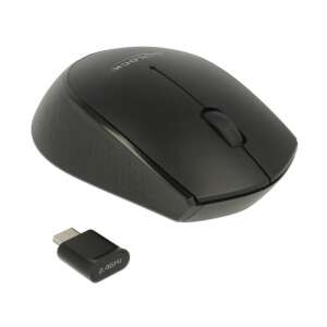 Delock wireless mouse with USB Type-C receiver, black - Mouse