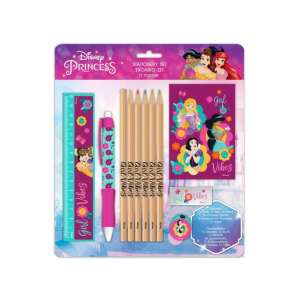 Disney Prinzessin Schreibwarenset mit Lineal, Stift, Bleistiften, Notizblock und anderen Schulmaterialien - Schreibwaren-Sets
