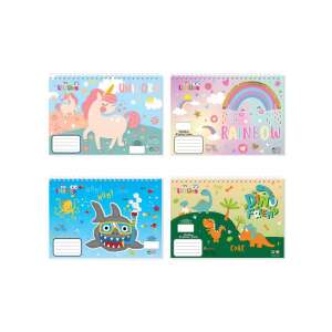 Luna: Kreatív Gondolatok Spirál Vázlatfüzet 40 lapos 20x28cm négyféle változatban 1db - Luna