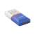 Четец за microSD карти Esperanza USB 2.0, син, страничен изглед