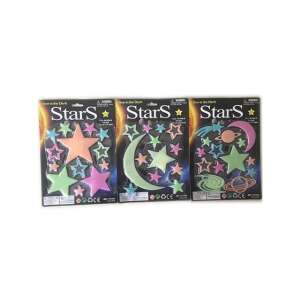 Leuchtsterne und Mond Wandaufkleber, 3er Set, für Kinderzimmer Dekoration - Wandsticker für Kinder