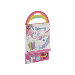 Egyszarvú Színező és Fejlesztő Füzet - 5 Ceruzával