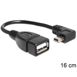 Delock USB mini samec na USB 2.0-A samica OTG kábel, 16 cm