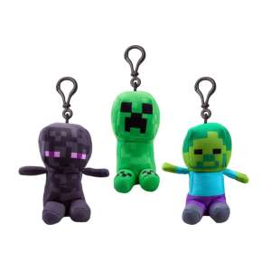 Breloc Minecraft din plus cu 3 personaje diferite: Creeper, Steve și Zombie - Brelocuri