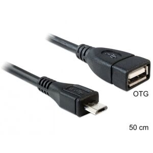 Delock USB micro-B na USB-A OTG kábel, 50cm - USB káble