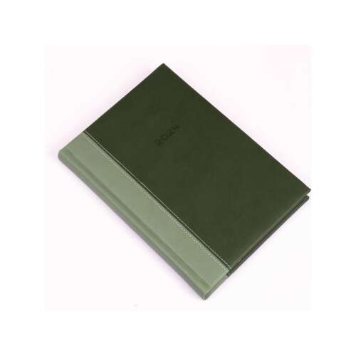 Realsystem 2024-es Linett 5321-37 A5 planificator zilnic, coperta verde-verde