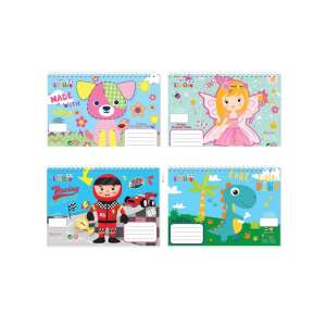 Luna: Kreatív gondolatok spirál vázlat füzet 40 lapos 17x24cm négyféle változatban 1db - Luna