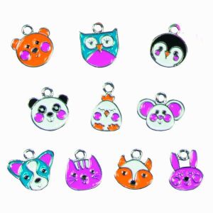Galt Cute Charms animal pendants, jewelry making supplies - Galt