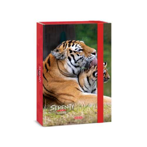 Ars Una Serenity Nature A4-es tigris füzetbox 4cm-es gerincvastagsággal