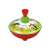 LENA: Kisvakond kovový vrtuľník 13cm s červenou rukoväťou a zelenou základňou, s farebným dizajnom s postavami Kisvakond