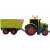 Claas Kids Axion 870 traktor utánfutóval, játék traktor fényekkel és hangokkal