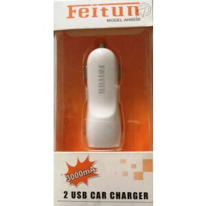 AH-0030 3000mA dual USB szivargyújtós töltő
