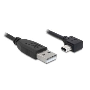 Delock USB 2.0 A to Mini-B 5-Pin Right Angle Cable, 0.5m - USB Cable