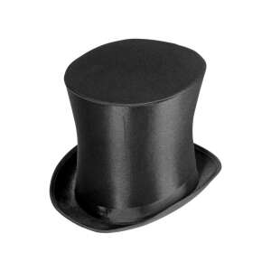 Black satin top hat 77906125 - Costume for Kid
