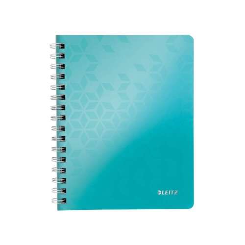 Leitz Wow A5 80lapos kockás jégkék spirálfüzet 85286038 - Leitz
