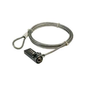 LogiLink Notebook Security Key Lock, zamek kombinacyjny, zamek kablowy, zabezpieczenie laptopa, ochrona przed kradzieżą - Logilink