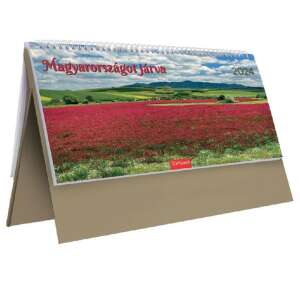 Kalendart 2024-es asztali naptár, Magyarország, tájkép, bézs, álló - TOPTIMER