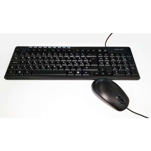 Komplet žičane tipkovnice i optičkog miša Silverline SIMMS8188, crna
