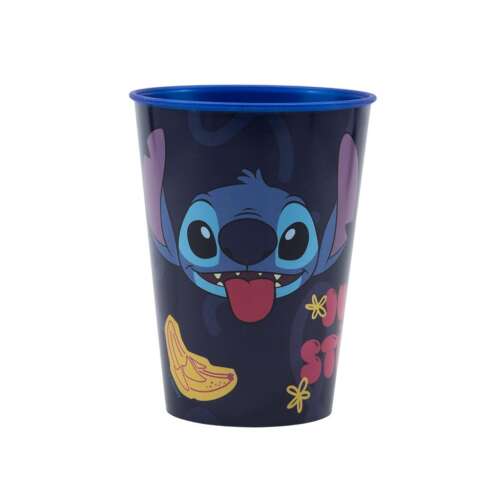 Stitch műanyag pohár, kék színű, Stitch mintával, 260 ml