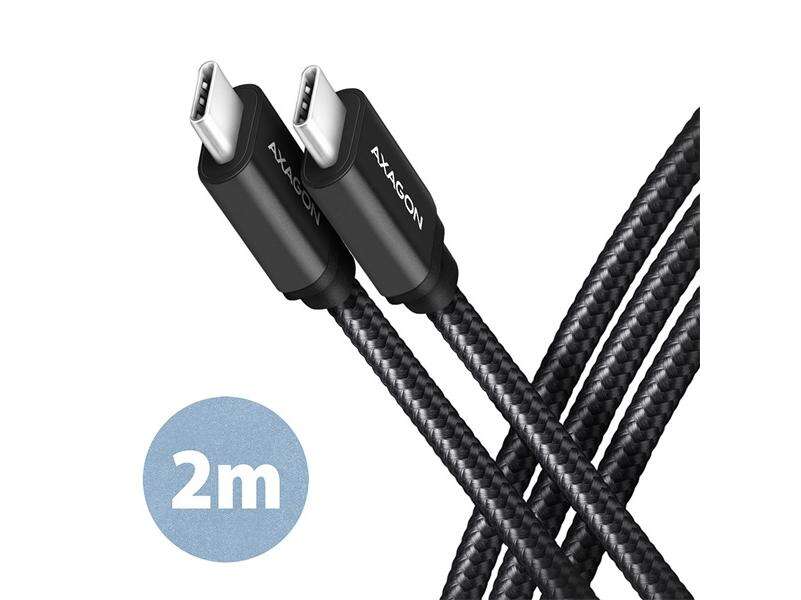 Axagon BUCM3-CM20AB USB-C 3.2 Gen 1 - USB-C 2 m Kabel schwarz