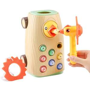 Fakopáncs, mágneses, játék 8 db kukaccal