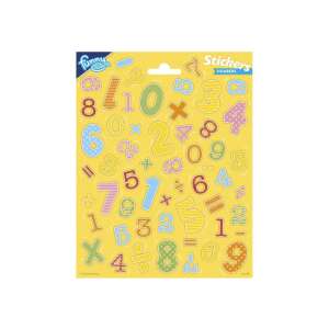 Funny Kids Zahlen Sticker, bunte Zahlensticker für Kinder, Lernsticker für Kinder - Totum