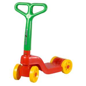 Gizzy-Gizo plastic scooter for kids, red and green, 4 wheels - Androni