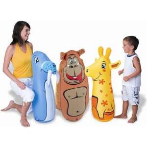 Box Tasche mit Tierfiguren 91 cm 3 Arten - Bestway 77924238 - Saci de box și mănuși de box