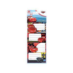 20 db-os Verdák matricák, öntapadós, iskolai felszerelésekhez, név és osztály beírására - Füzetcímke