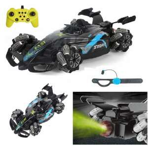 Zenélő, füstölő versenyautó távirányítóval, kézi vezérlővel