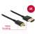 Delock High Speed HDMI Cable with Ethernet - HDMI-A Plug > HDMI Micro-D Plug, 4K, 3D, 1m, Black