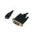 LogiLink Mini-HDMI - DVI-D kábel, 1m