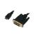 LogiLink Mini-HDMI - DVI-D kábel, 1m