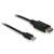 Delock Mini DisplayPort auf DisplayPort Kabel, 1,8m, schwarz