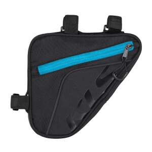 Kellys Wedge Eco váz táska, fekete kék cipzárral, kerékpárhoz - Kellys