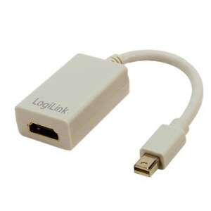 LogiLink Mini DisplayPort auf HDMI Adapter, verbinden Sie Ihr MacBook, Macbook Pro, iMac, MAC mini oder MacBook Air mit einem hochauflösenden Display - DisplayPort-Konverter