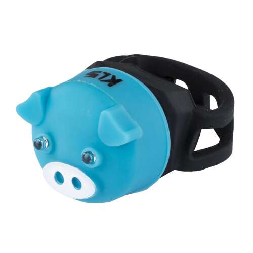 Kellys PIGGY kék hátsó kerékpár lámpa, disznó alakú, LED, gyerekeknek - Kellys