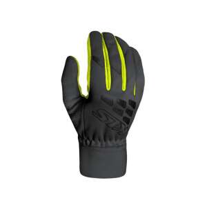 Kellys Beamer fekete téli kerékpáros kesztyű sárga betétekkel - Férfi kesztyű