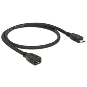 Delock USB 2.0 Micro-B Verlängerungskabel - USB-Kabel