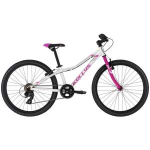 Junior kerékpár KELLYS KITER 30 24" - modell 2022 fehér 11" (125-145 cm) 77960569 Kellys Gyerek kerékpár