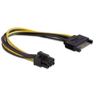 Delock DL82924 tápkábel SATA 15 pin -> 6 pin PCI Express (DL82924) 32531953 Cabluri de date
