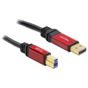 Delock USB 3.0-A &gt; B apa / apa, 5 m prémium kábel 32531971 