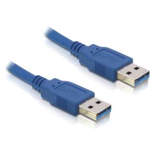 Kabel USB 3.0 Delock A-A, 0,5m, niebieski - Kabel USB