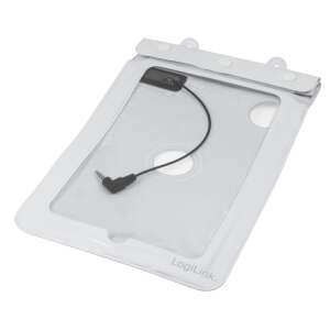 LogiLink vízálló tablet tok 7 hüvelykes tabletekhez, fehér, audio jack-kel - Tablet tok