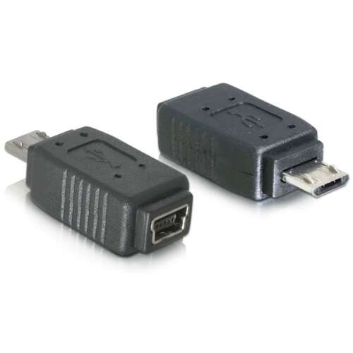 Delock adaptér USB micro-B samec - mini USB 5pin samica