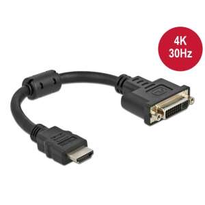 Delock Adapter HDMI csatlakozó - DVI 24+5 aljzat 4K 30 Hz, 20 cm 32532494 